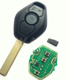 Entry Remote Key Fob Transmitter Met Uncut Blade Voor BMW E46